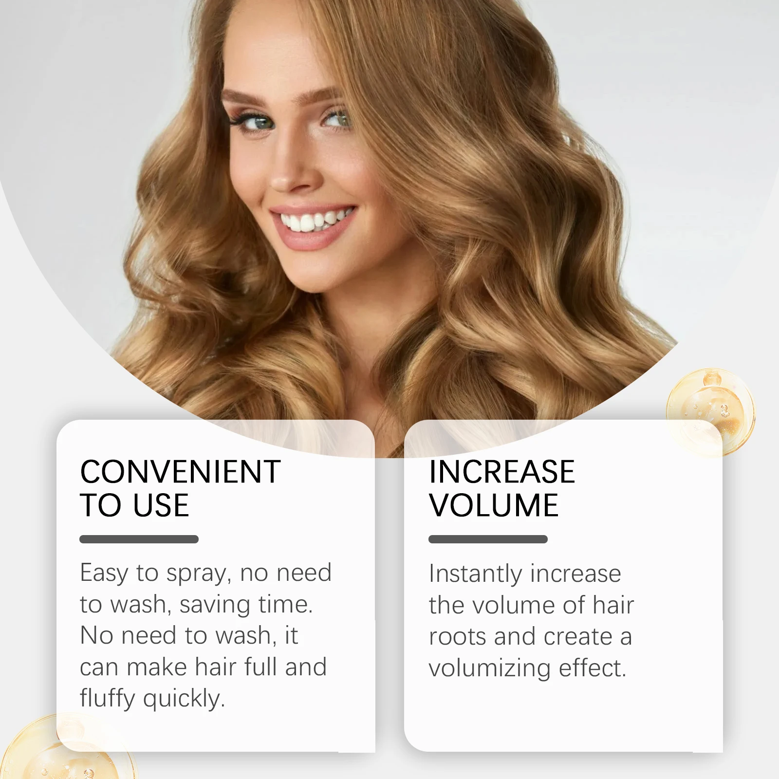 Hoegoa Hair Dry Spray Volumizing Refreshing Oil Control ไม่ระคายเคืองหนังศีรษะ Care Smoothing กลิ่นหอมสดชื่นสเปรย์ผมแห้ง