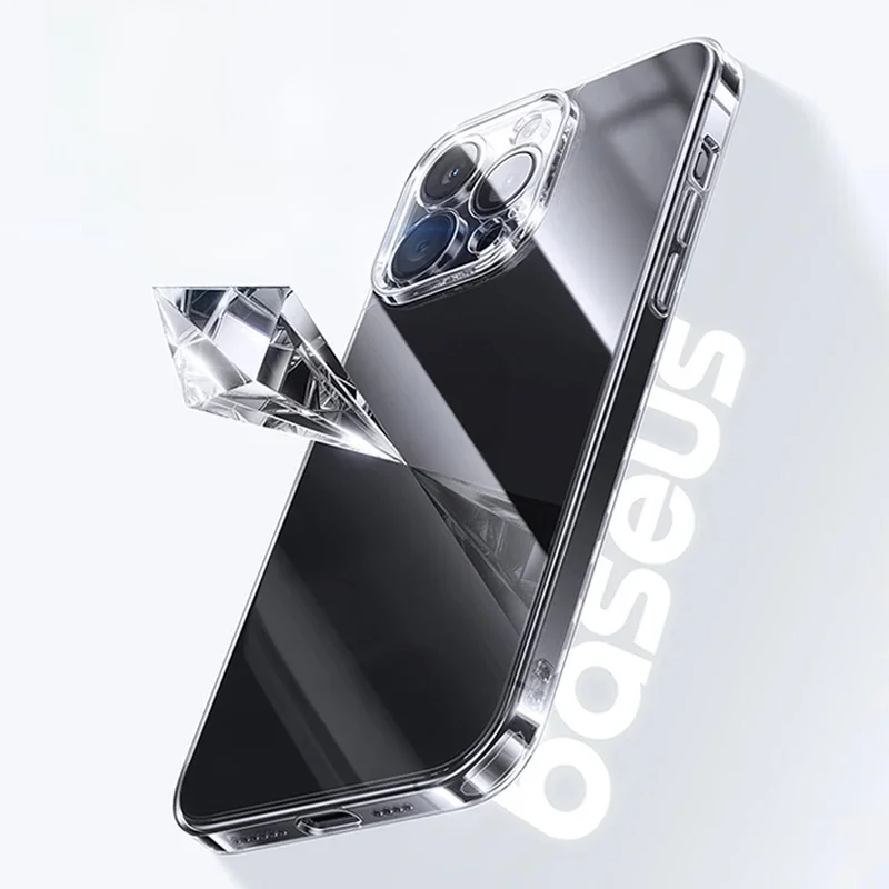 Etui ze szkła hartowanego Baseus do iPhone 17 16 Pro Max, przezroczyste, wytrzymałe etui z szkła Corning Gorilla Glass do iPhone 17 16 Pro Max — zdjęcie produktu 7