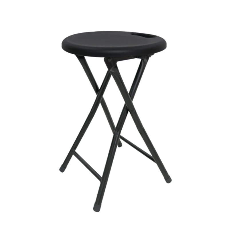 Easy Life Round Handle Folding Stool Backrest Portable Chair Auxiliary Folding Chair