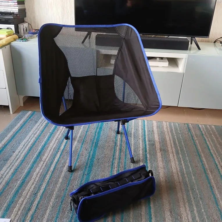 Portable Folding Camping Chair Compact Collapsible Backpacking Chair Beach Chair with Carry Bag for Outdoor Hiking Fishing photo review