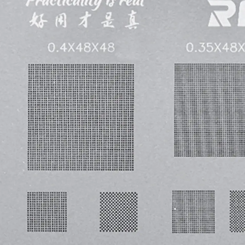 RELIFE Mehrzweck-BGA-Schablone für 0,3/0,35/0,4/0,5/Parallel/45-Grad-Loch, universelles Löten, BGA-Reballing-Schablone, Lötnetz – Detail 3