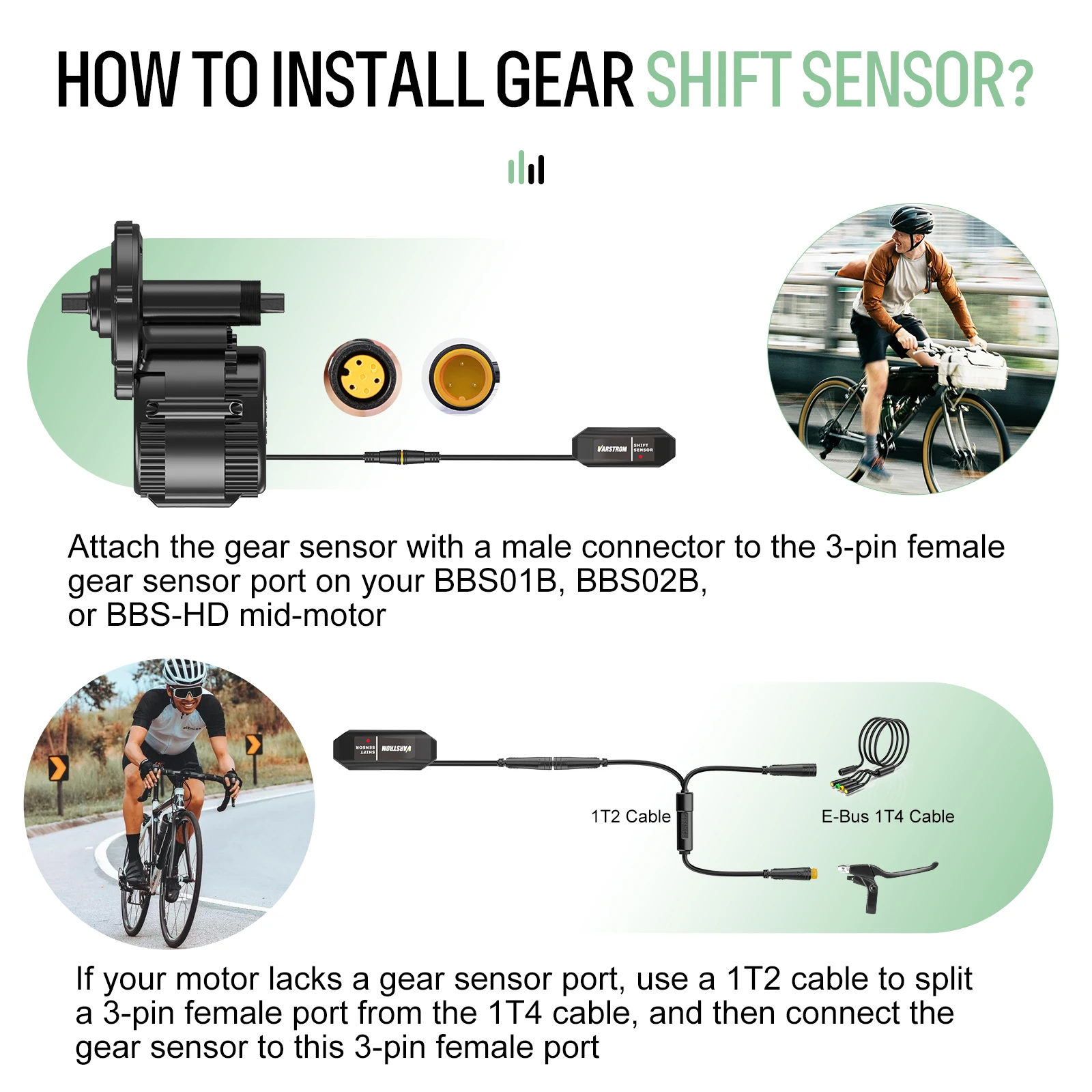 Varstrom Gangsensor E-Bike Sensor Schaltsensor für Mittelmotor BAFANG BBS01 BBS02 BBSHD Tongsheng TSDZ2B TSDZ8 TSDZ16 BBS E-Bike Geschwindigkeitssensor – Detail 2