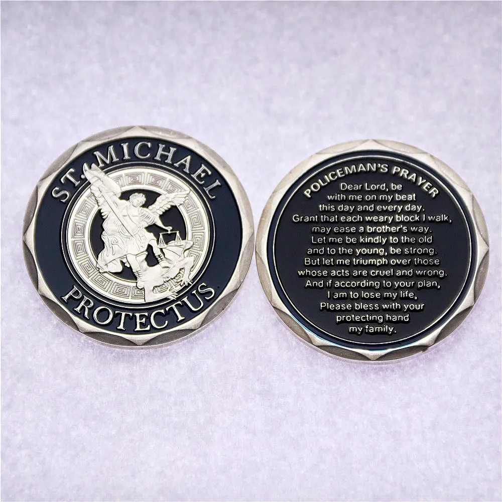 Military Best St. Michael The Archangel Challenge Coin