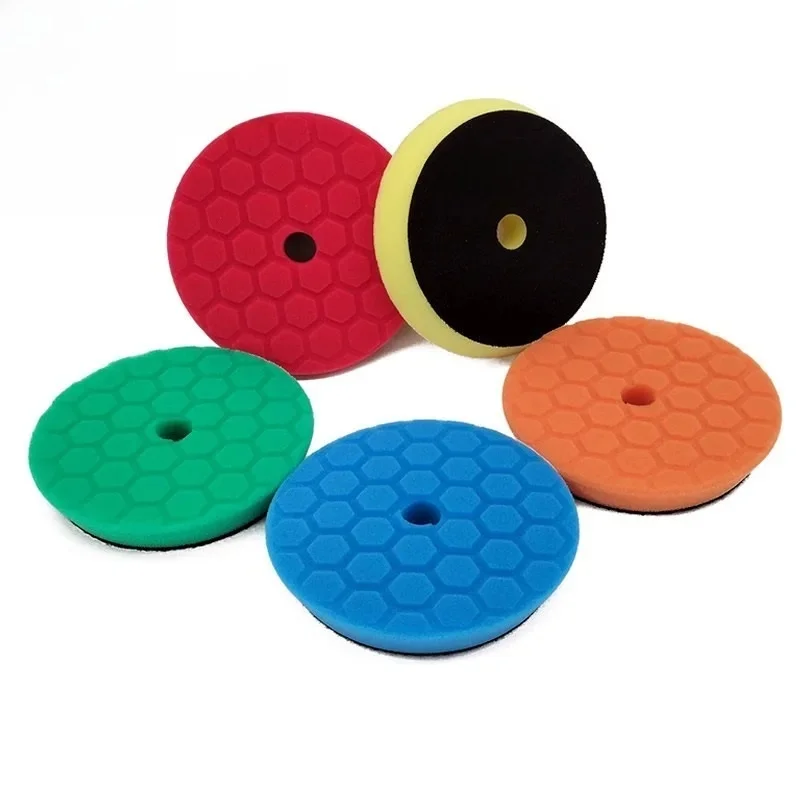 5 (125mm)/6 (150mm) Inch Auto Waxen Buffing Pad Duitsland Schuim Polijstschijf Auto Care Reparatie Tools Wax Pads voor Auto Detaillering - afbeelding 2