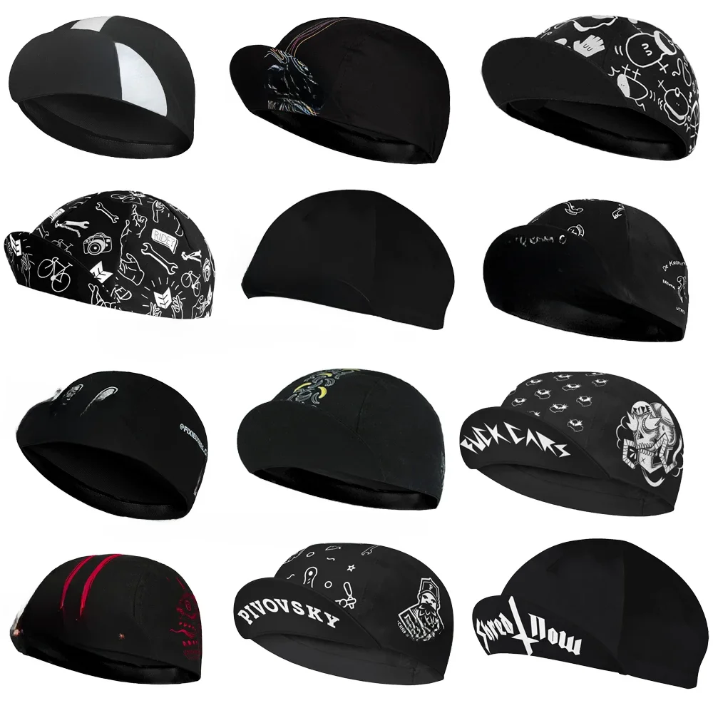 AliExpress Black Cycling Cap Outdoor Sports Hat Team Bike Caps Breathable Summer Sun Protection