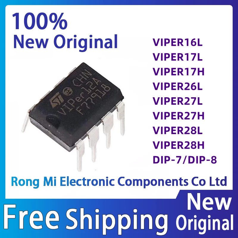 5Pcs VIPER17L VIPER17H VIPER16L VIPER26L VIPER VIPER27L VIPER27H VIPER28L VIPER28H DIP-7 DIP-8 IC Chip In Stock Wholesale