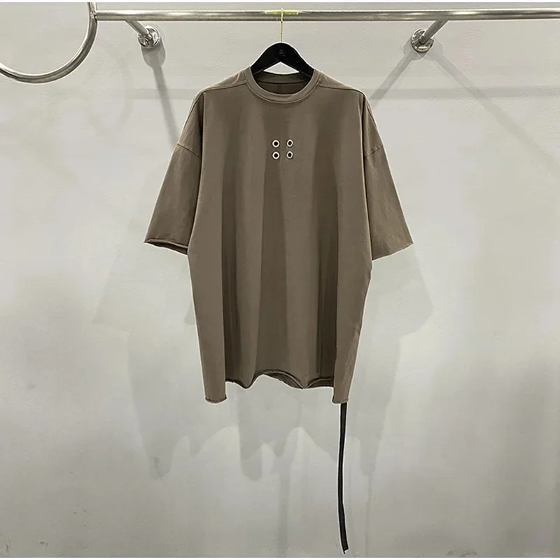 Owen Seak męska koszulka bawełniana oversize gotycka odzież męska topy koszulki letnie kobiety główna ulica czarno-białe T Shirt rozmiar XL — zdjęcie 2