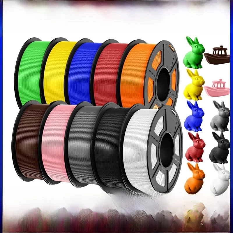 JAYO 10 rolek filamentu PETG 175mm do druku 3D, bez pęcherzyków, bez zaciemnień, gładki, dostępne różne kolory, do druku 3D, 1,1kg/1rolka — zdjęcie produktu 7