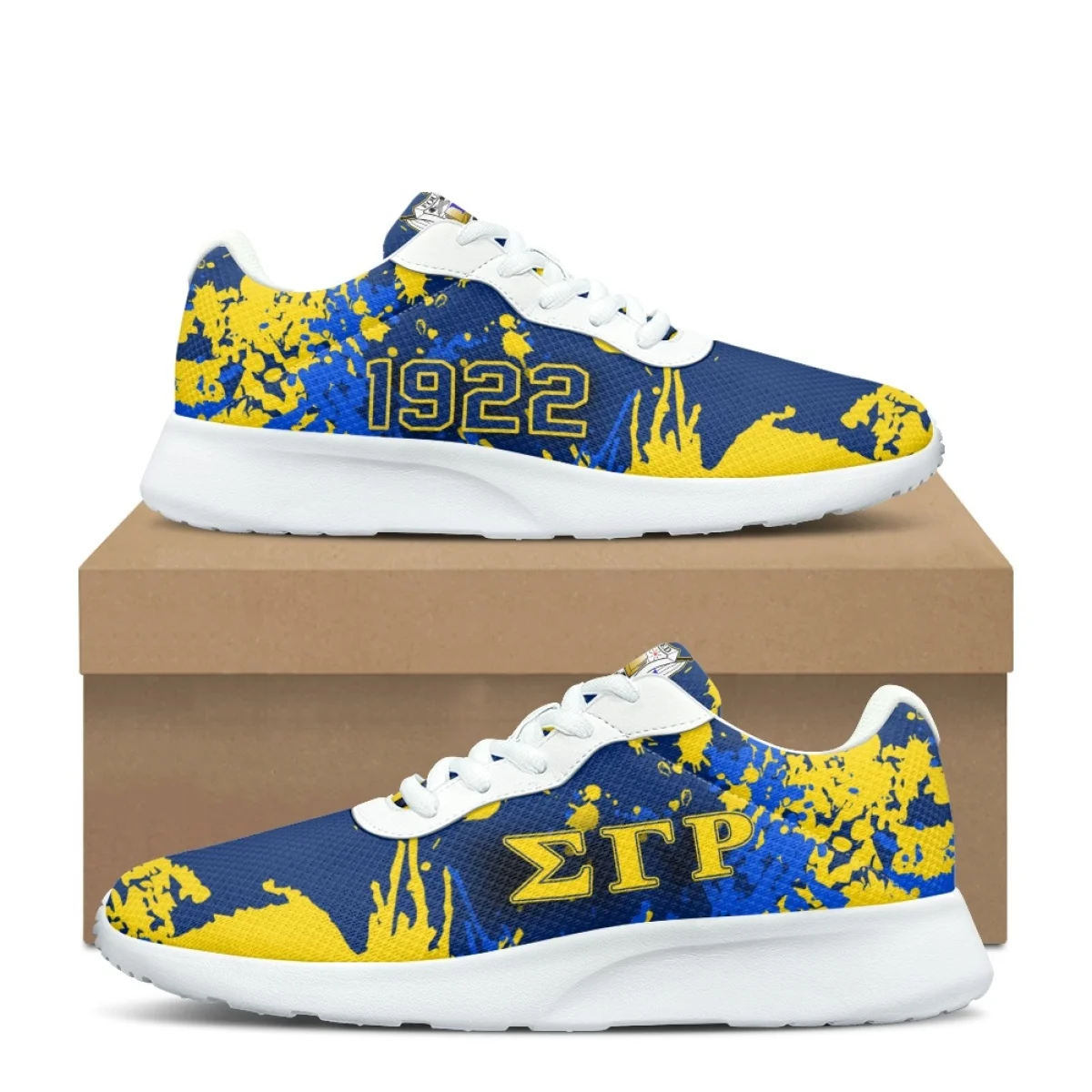 Sigma Gamma Rho Pattern Flat Shoes Women Autumn Outdoor Sneakers Teen Casual Shoes Wear-Resistant Gym Tennis Shoes Zapatos Mujer