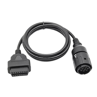 1M Adapter For BMW Motorcycles 10PIN ICOM D Interface For BMW 10Pin To 16Pin OBD2 Diagnostic Connector Motobikes OBDII Extension
