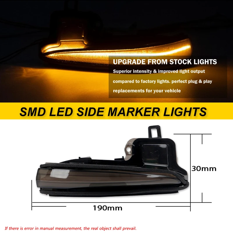 Side Mirror LED Dynamic Turn Signal Light Sequential For Toyota Alphard Vellfire AH30 Tacoma 16-21 RAV4 2019 -22 Highlander 2020