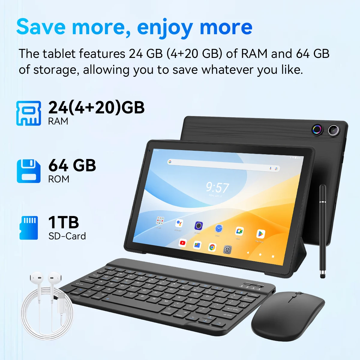 أفضل جهاز لوحي جديد KB10L لعام - مراجعة Best Tablet With Accessories وسعره