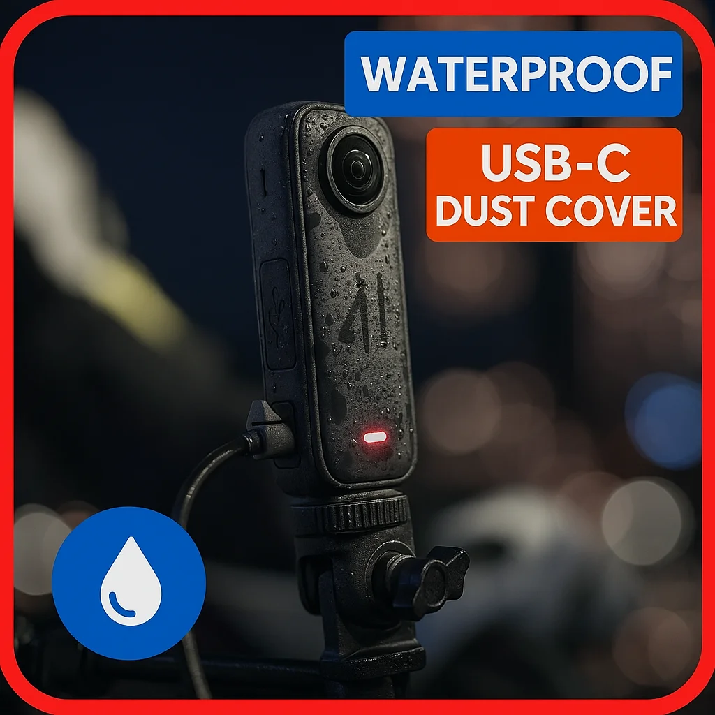 

Пылезащитный чехол для наружного порта USB-C для Insta360 X5 | Водонепроницаемая защелка - замена силиконовой заглушки