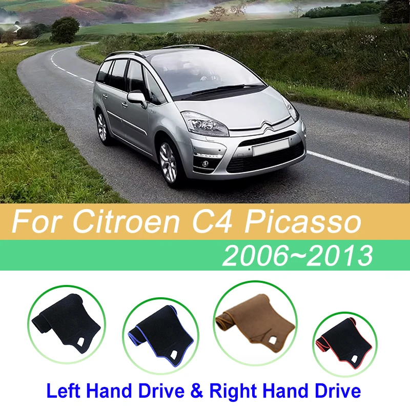 Car Dashboard Rug Cover For Citroen Grand C4 Picasso SpaceTourer 2006~2013 Dash Mat Sun Shade Carpet Protective Auto Accessories