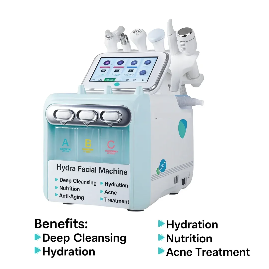 7-in-1 Hydroxy Bubble Multifunctional Facial Firming Beauty Instrument, Beauty Salon SPA Equipment, Facial Care Tools for Exquis