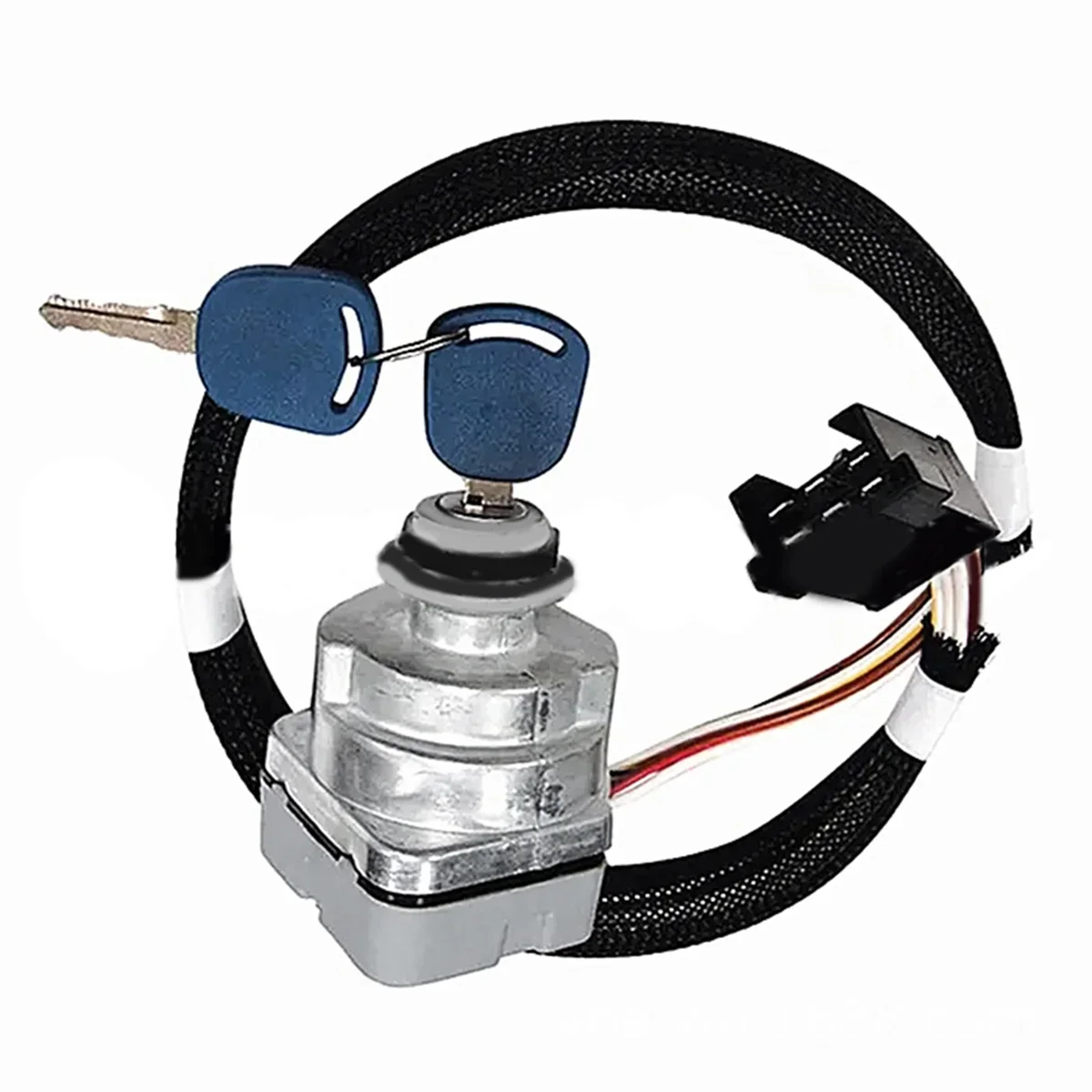 87561528 Ignition Switch with Key for New Holland Tractor 5640 6640 7740 7840 8160 8240 Engine