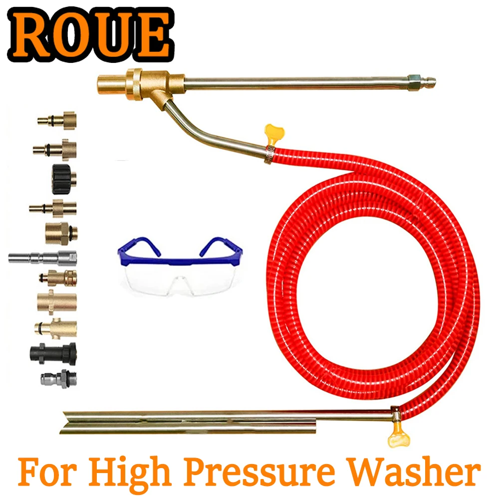 Pressure Washer Sandblasting Gun Sandblaster Blasting Kit Lance for Rust Removal Abrasive Cleaning Hose For Karcher/Parkside