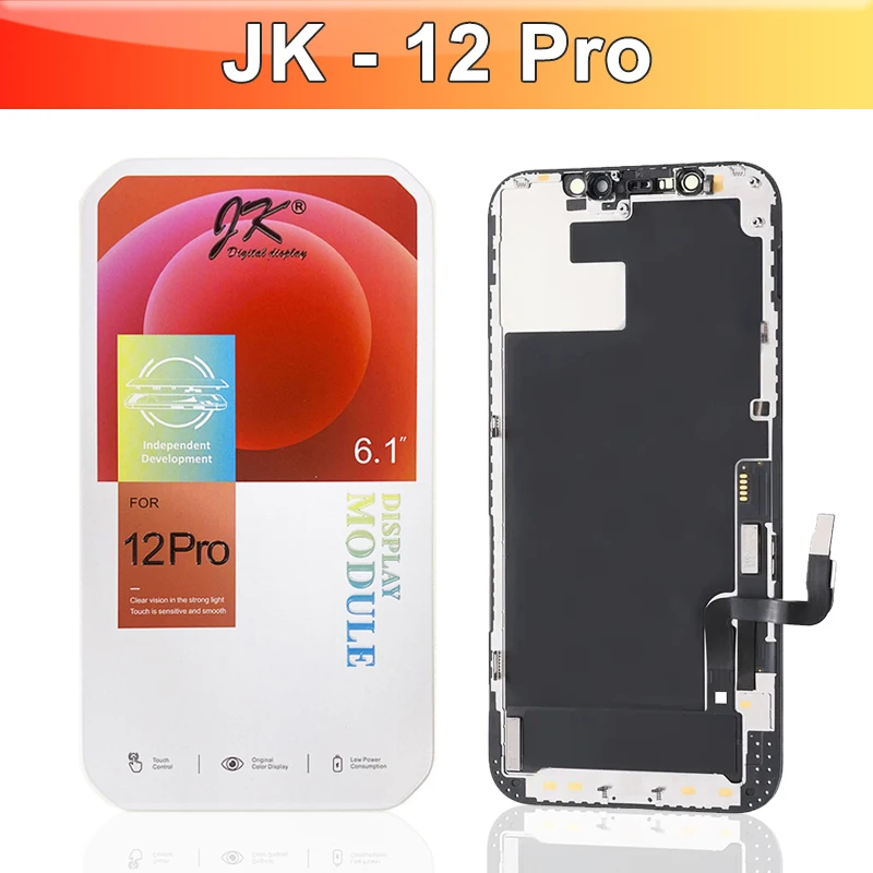 JK Series For iPhone X XS XR 11 12 13 14 15 Pro Max Plus Mini LCD Display Touch Screen Digitizer Assembly Replacement