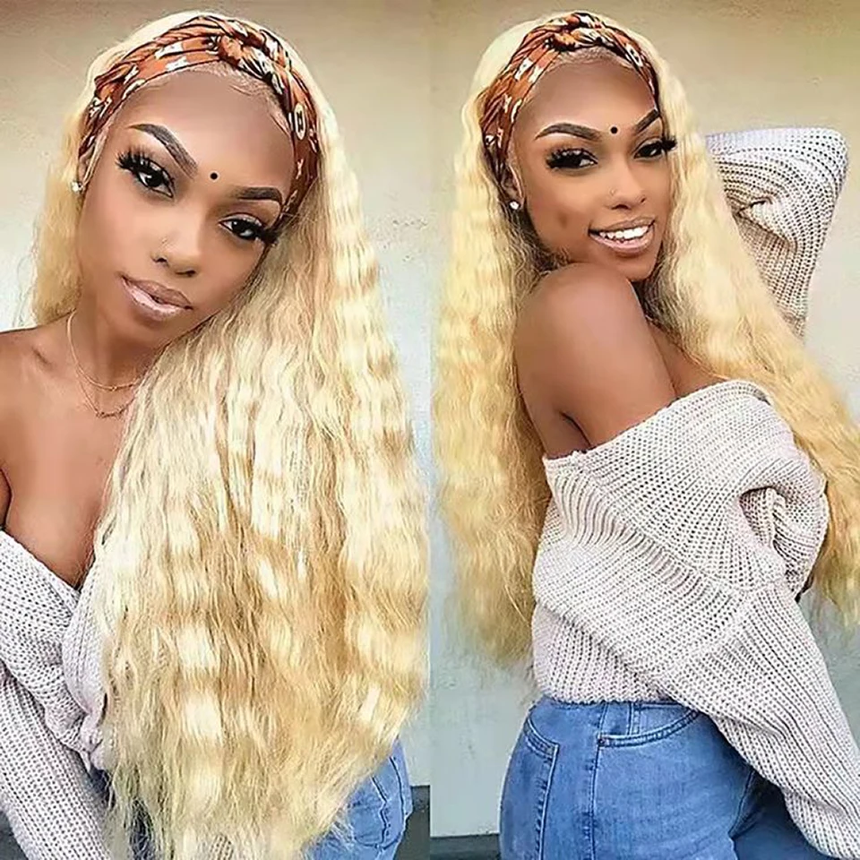 

613 Blonde Lace Front Wig 13X6 Hd Lace Frontal Wig Curly Lace Front Human Hair Wig 13X4 Deep Wave Frontal Wigs Glueless Wig