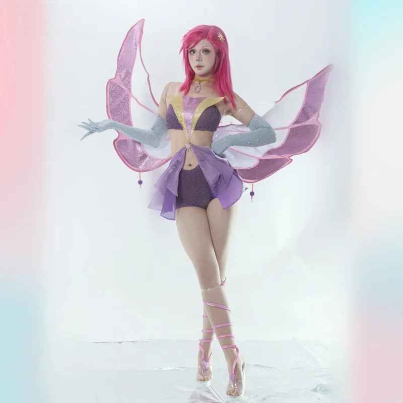 LAATSTE BATCH UWOWO Tecnaa Cosplay Anime Cosplay Kostuum Grote Fee Vleugels Cosplay Prinsen Kostuum Outfit Vlinder Halloween Kostuum - afbeelding 2