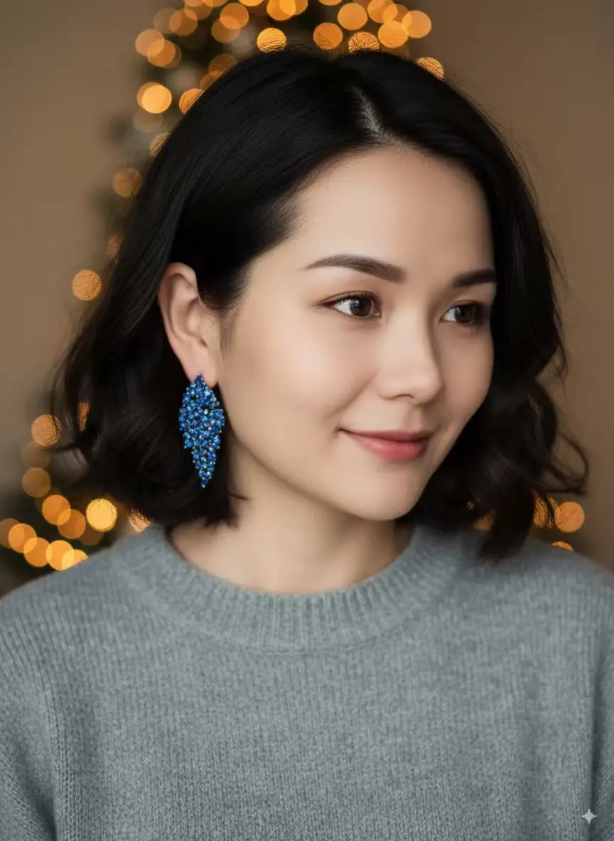 Pendientes de araña YLMyself para mujer pavimentados CZ chapado en rodio gran geométrico de lujo declaración boda invitado cóctel regalo de fiesta