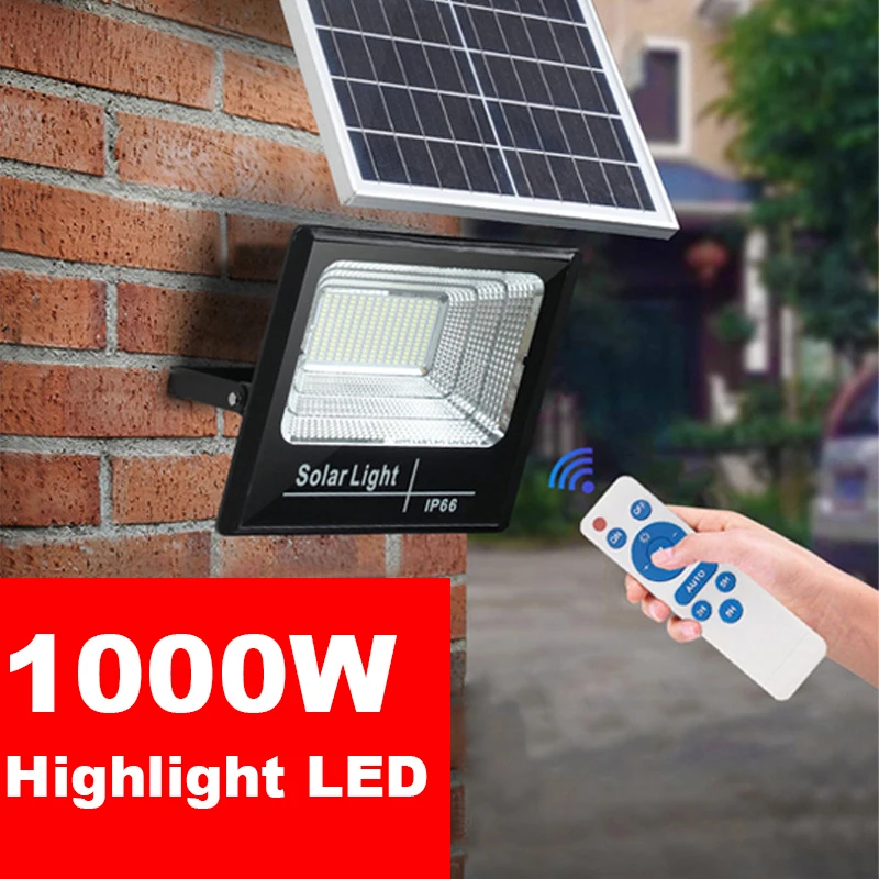 

Powerful New LED Solar Light Outdoor Spotlight With Remote Control High-Power Waterproof Induction LED Solar Projection Light