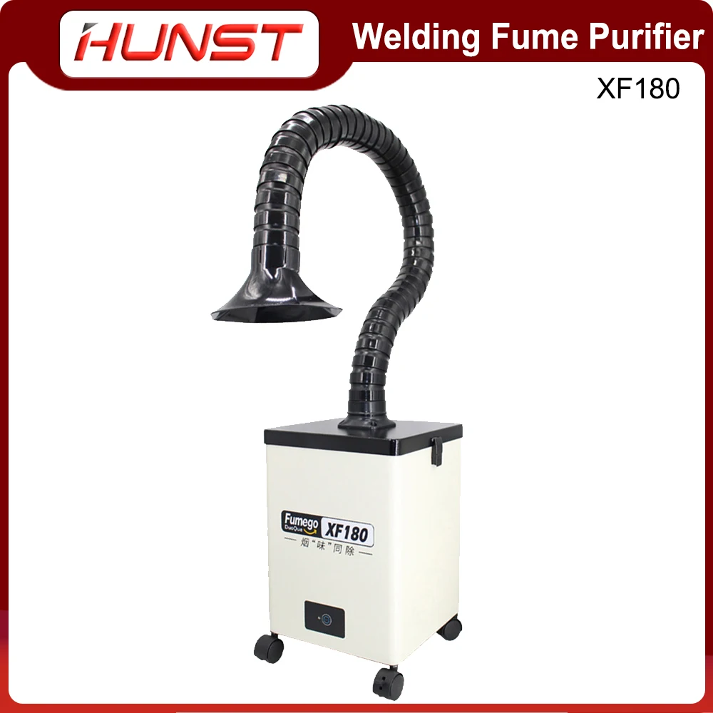 

Hunst XF180 Laser Fume Extractor Soldering Smoke Fume Absorber Purifier HEPA Dust Collector for Nail Salon,Beauty Dust Absorbing