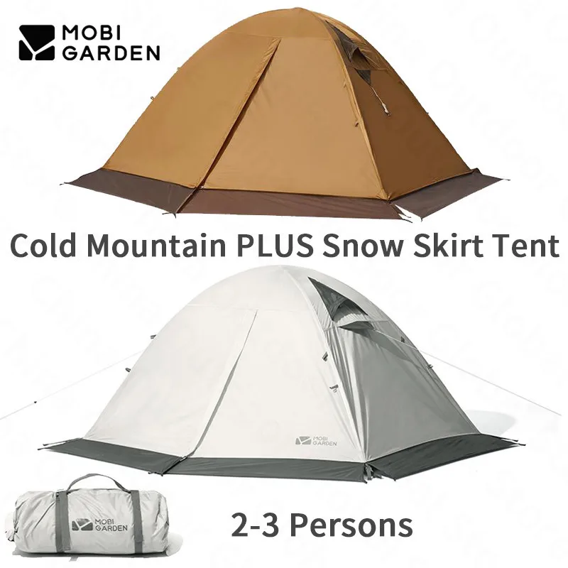 

Mobi Garden 2.28kg Ultralight Camping Tent Winter Hiking Windproof Tent With Snow Skirt Outdoor Travel Desert Aluminum Bracket