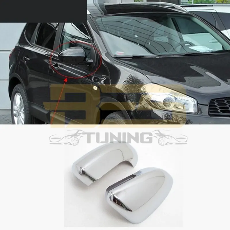 For Nissan Navara 2009-2012 Mirror Cover ABS Chrome Stainless Chrome High Quality Fully Compatible Rearview Cover Durable