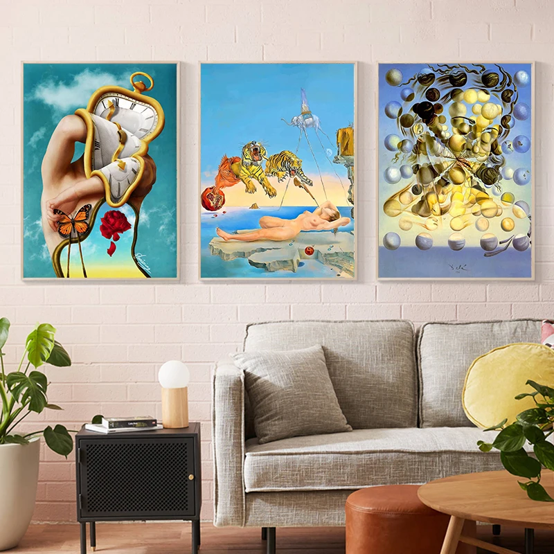 Surrealism Famous Artwork By Salvador Dali Canvas Painting Posters And Print Wall Art Pictures for Living Room Home Decoration