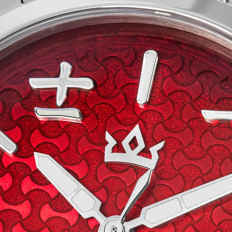 AddiesKin K011 Men's Automatic Mechanical Watch Miyota 9015 Chinese Inspired Ingot Pattern Dial Sapphire Crystal BGW9 Luminous