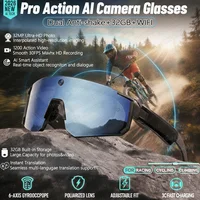 Nuevas gafas inteligentes con IA para grabación y disparo, cámara de 800W, artefacto HD antivibración para ciclismo, gafas cortavientos 2026