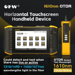 OFW Mini OTDR 1610nm 20dB Optic Otdr Optical Reflector Active Fiber Live Tester Optical Reflectometer Touch Screen OPM VFL iOLA