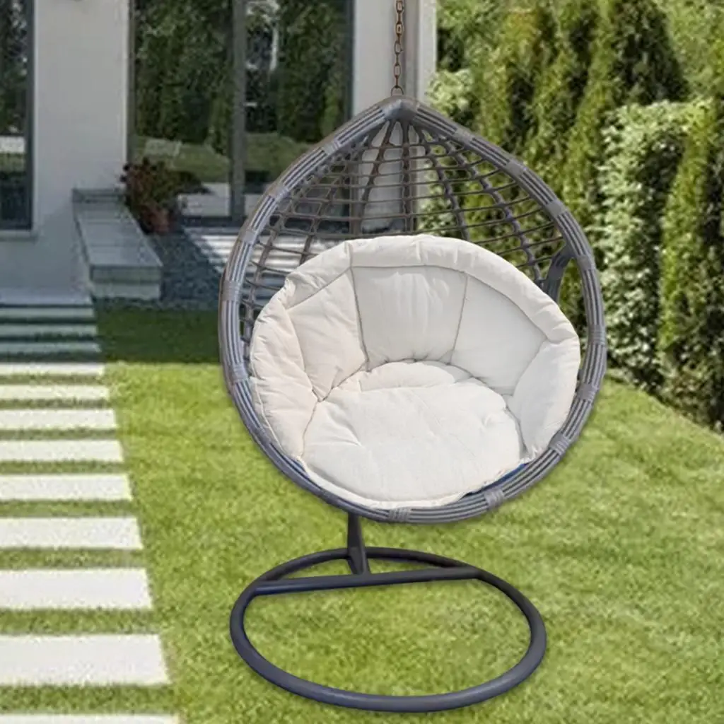 Hanging Chair Cushion Garden Hammock Removable Pads for Patio Wicker Tear Drop Hanging Chair Indoor Outdoor