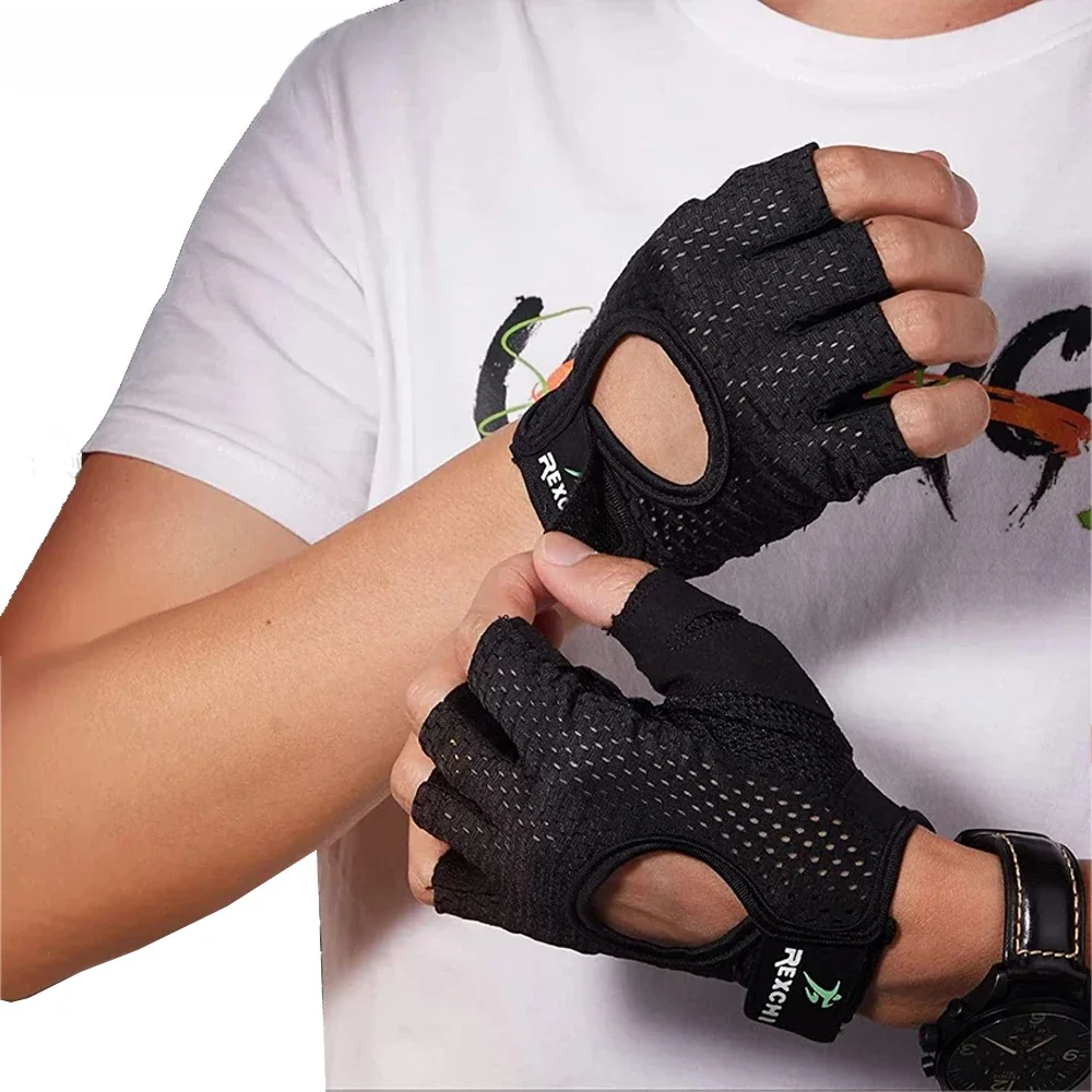 AliExpress NONE Gym Gloves Fitness Weight Lifting Gloves Body Building Training Sports Gloves Workout Half Finger Hand Protector for Men Women