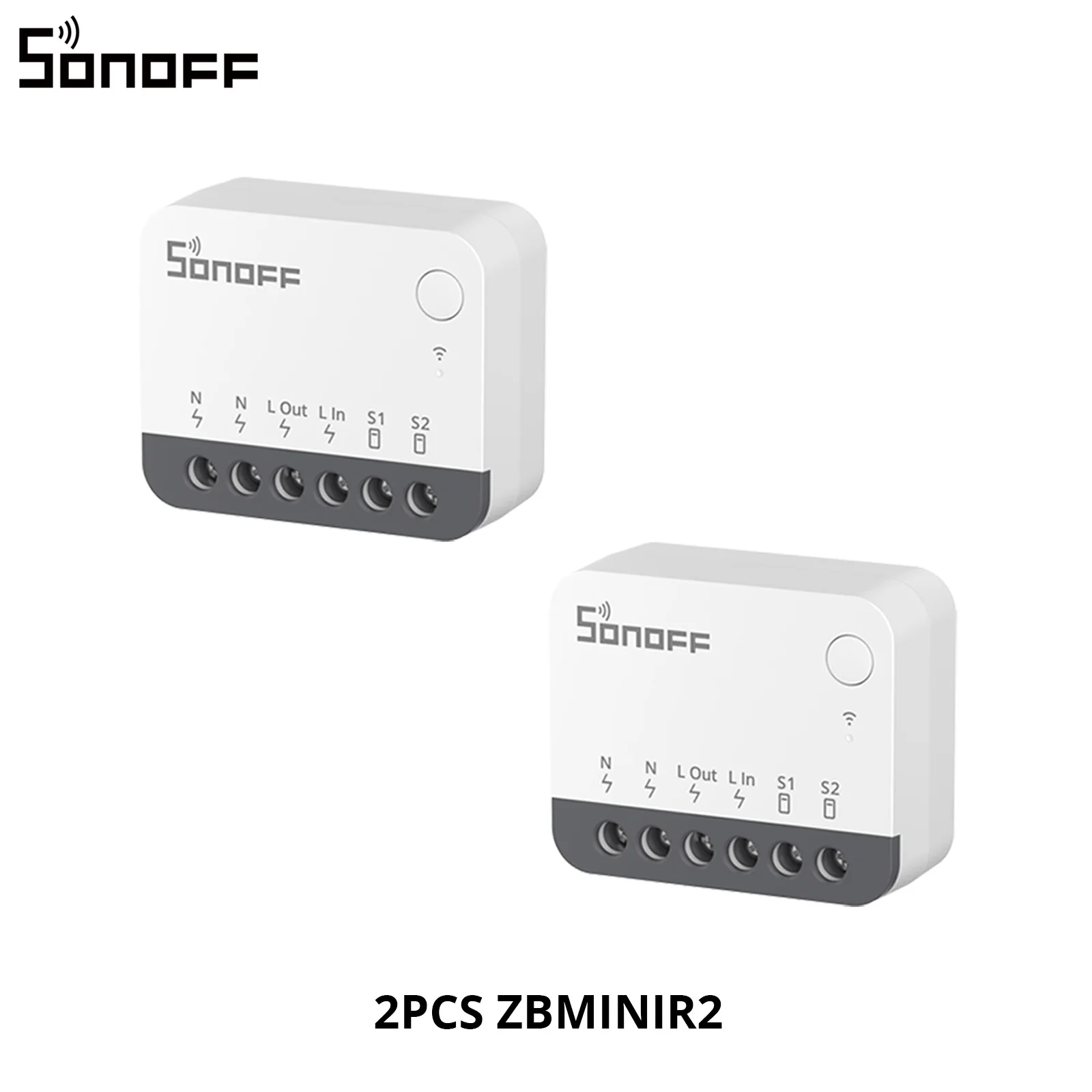 SONOFF ZBMINIR2 Extreme Zigbee Smart Switch Abnehmbarer Relaismodus Externer Schaltersteuerung Passend für EU-Montagekästen