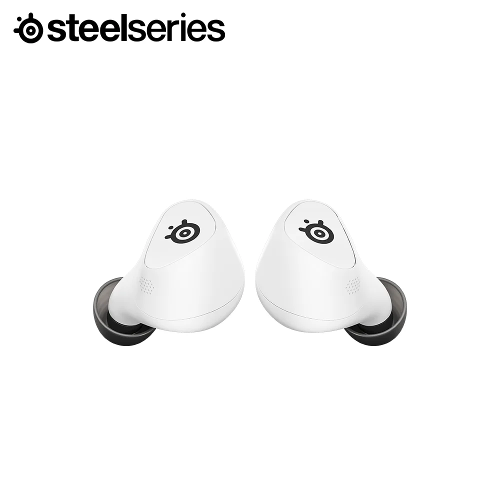 سماعات ألعاب لاسلكية بيضاء من Steelseries Arctis Gamebuds