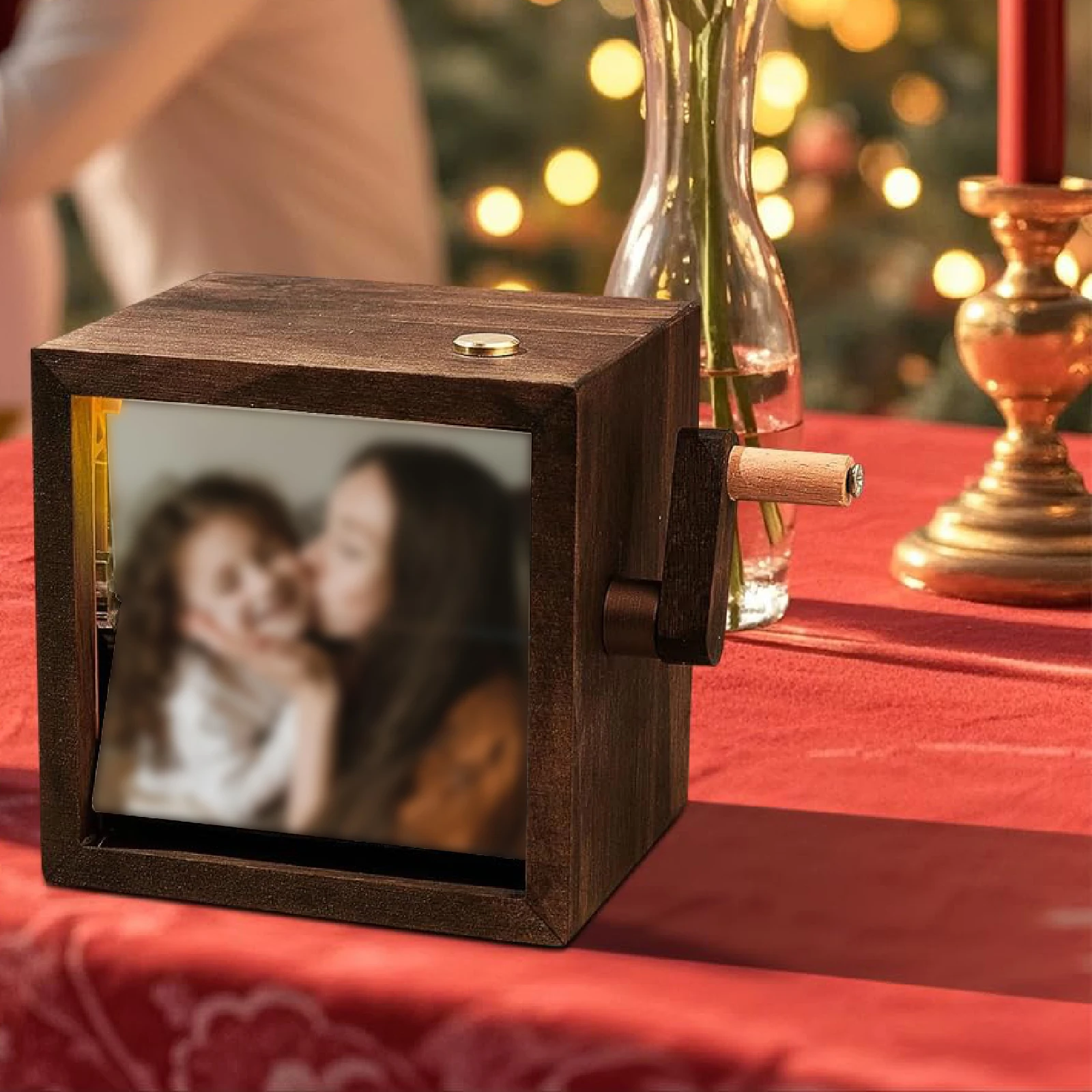 Foto-Flip-Buch, DIY, Handkurbel für Hochzeit, Abschlussfeier, Valentinstag, Foto-Flipbook, Display-Box, Flip-Book-Rahmen