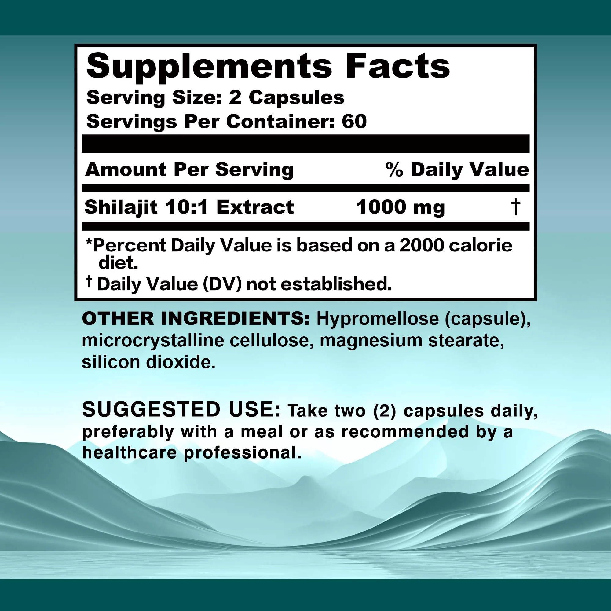 Shilajit - Improves Memory and Energy, Promotes Hormonal Balance - Rich in Fulvic Acid and Trace Minerals - 120 Capsules