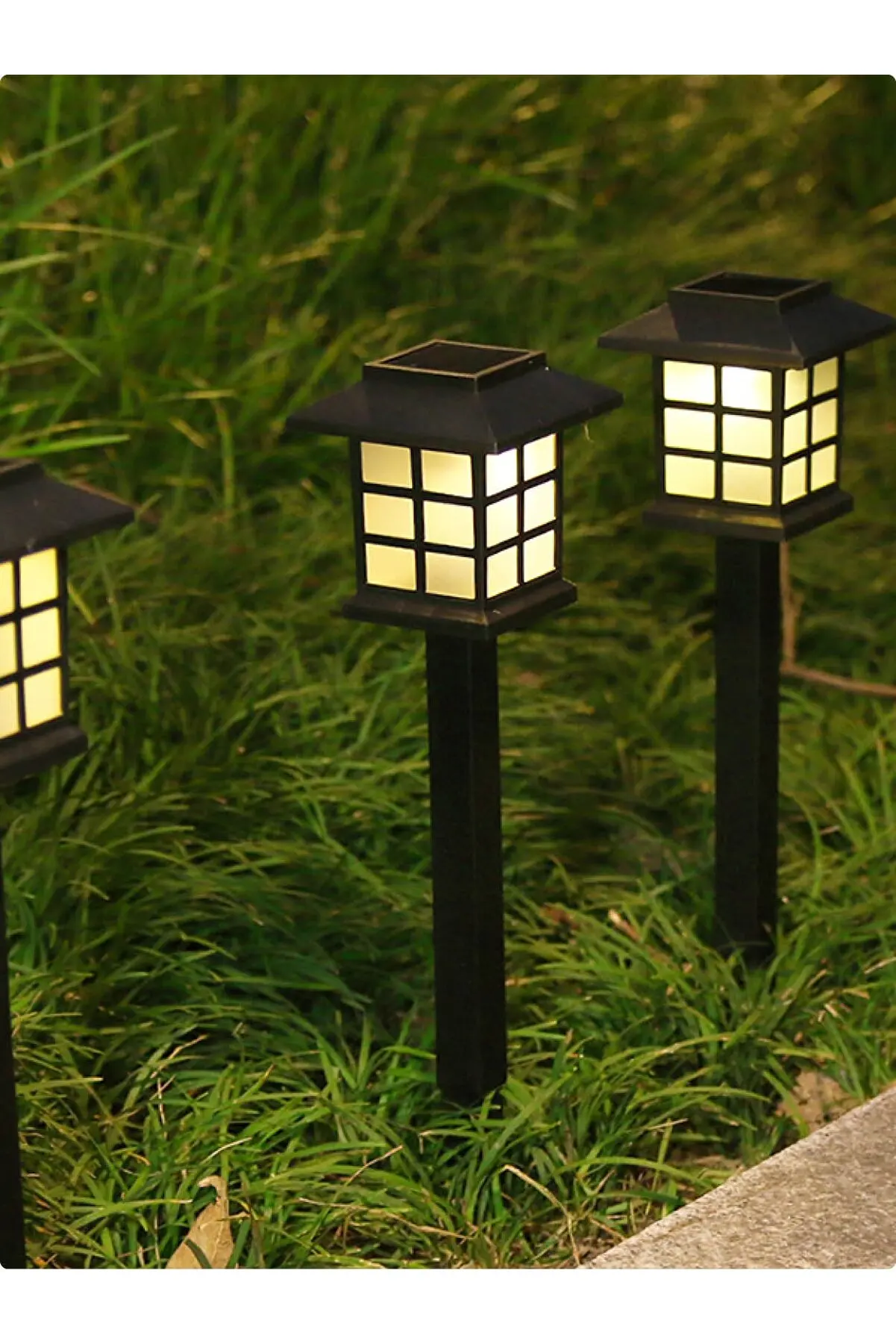 

Solar Garden Light Outdoor Solar Power Lantern Waterpoof Landscape Decoration Lighting For Pathway Yard Lawn Sunpower Lamp