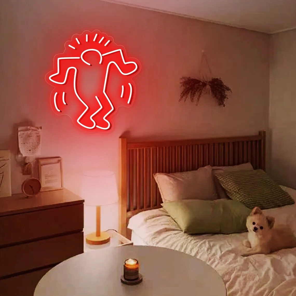 Dancing Man Led Neon Sign Light Personalized Art Gift, Art Wall Decor for Bedroom Neon Light Sign, Christmas Birthday Gift