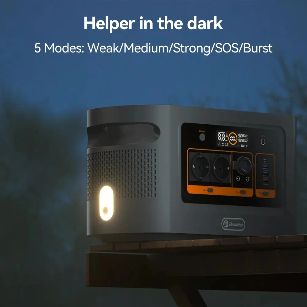 FF QE02D Rechargeable Portable Power Station 1008Wh 1200W 315000mAh/3.2V Solar Generator Outdoor Pure Sine Wave UPS - Image 2