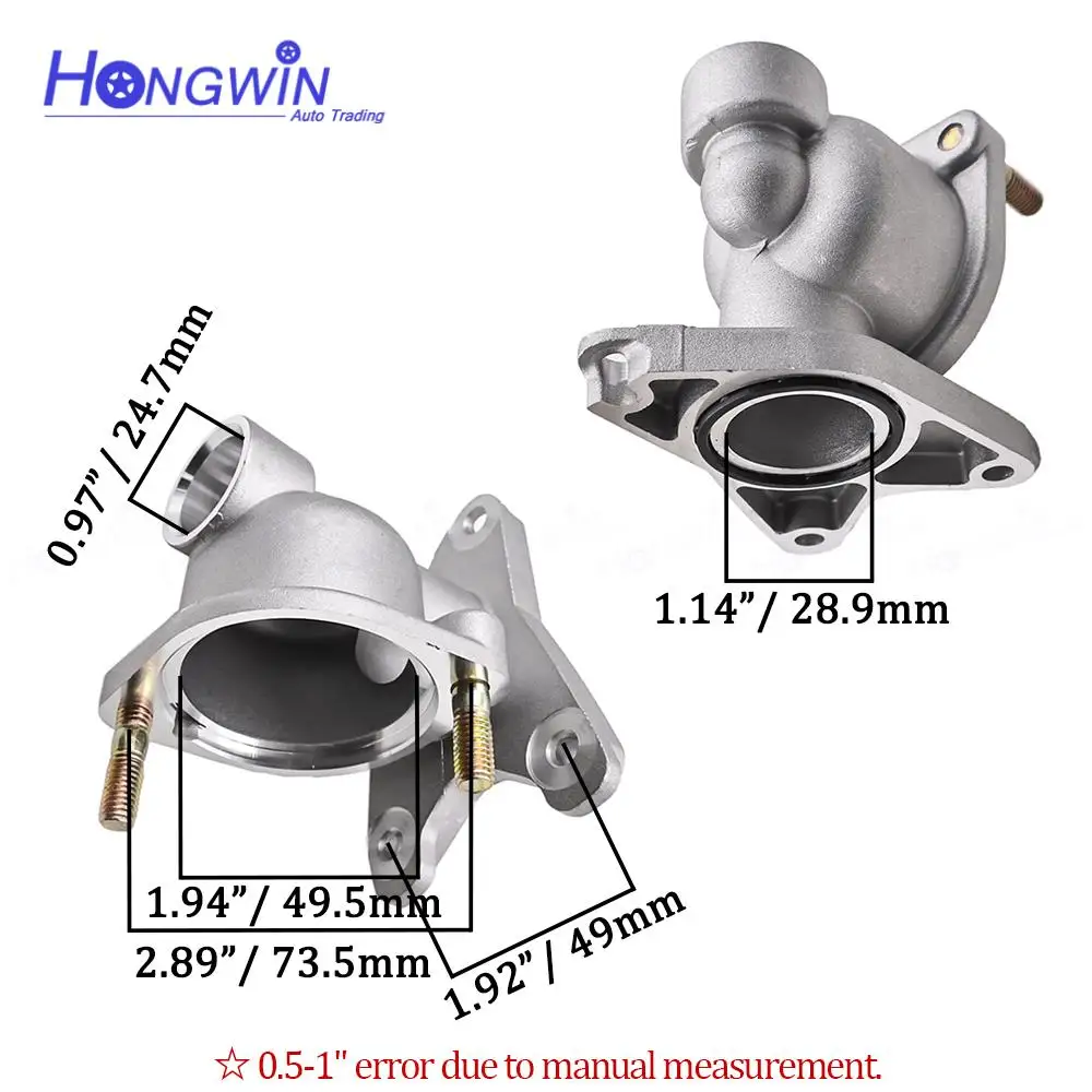 25630-03010 25630 03010 Aluminum Toma Agua Thermostat Housing Water Intake O-Ring For Hyundai Kia Grand i10 i20 Venue G4LA 1.2