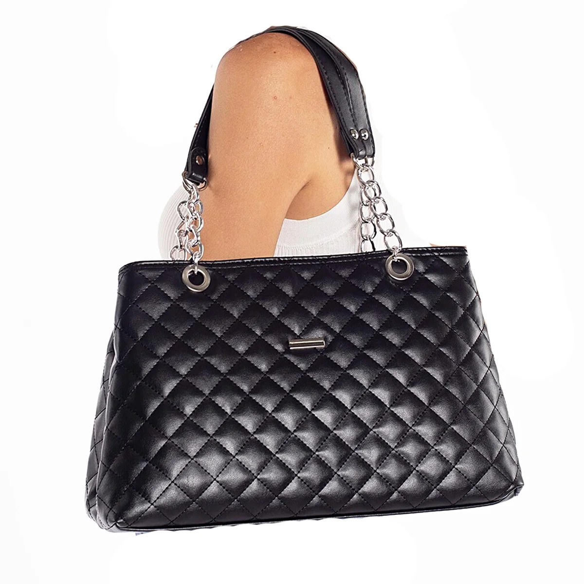 2024 New Fashion Women Handbag Luxury Branded Shoulder Bag Designer Leather Bag With Chain Quilted Embroidery Female Bag Casual