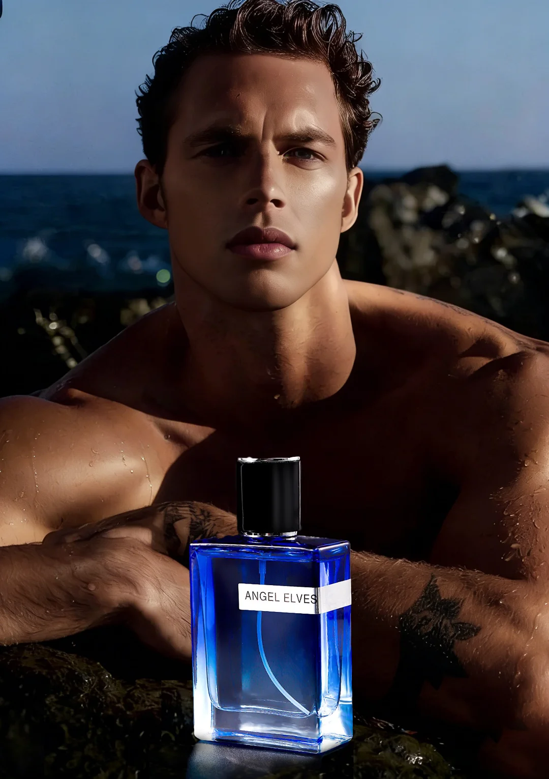 Meilan Men's Cologne For Gentleman Long Lasting Light Fragrance Blue Wooden Ocean Scent Daily Office Party Gift