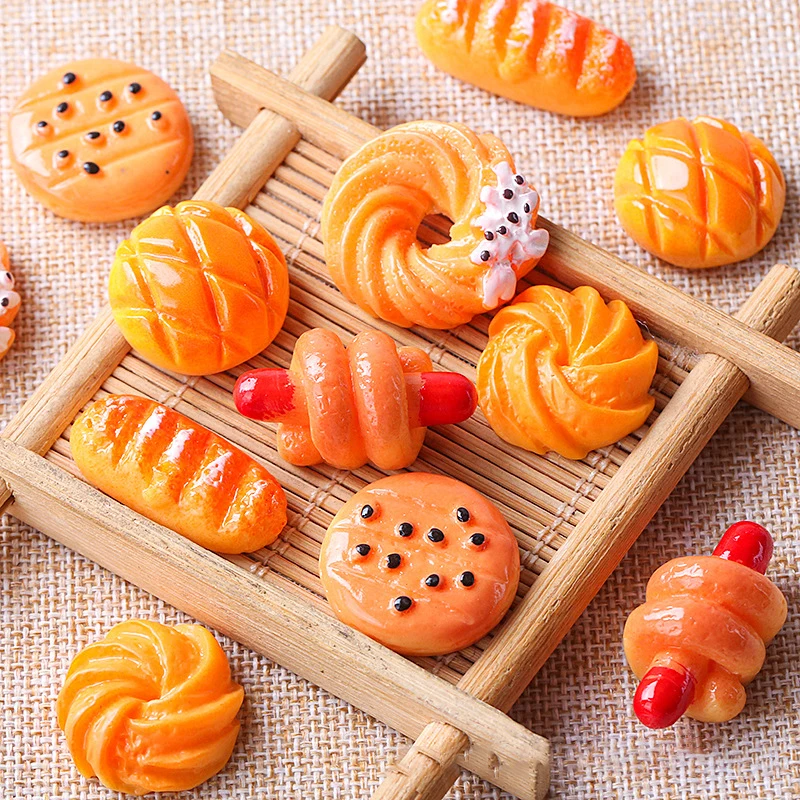 30/60Pcs Mini Food Toys Mixed Style Resin Food Dolls Kitchen Pretend Play Mini Food Dolls Diy Accessories For Adults And Teens