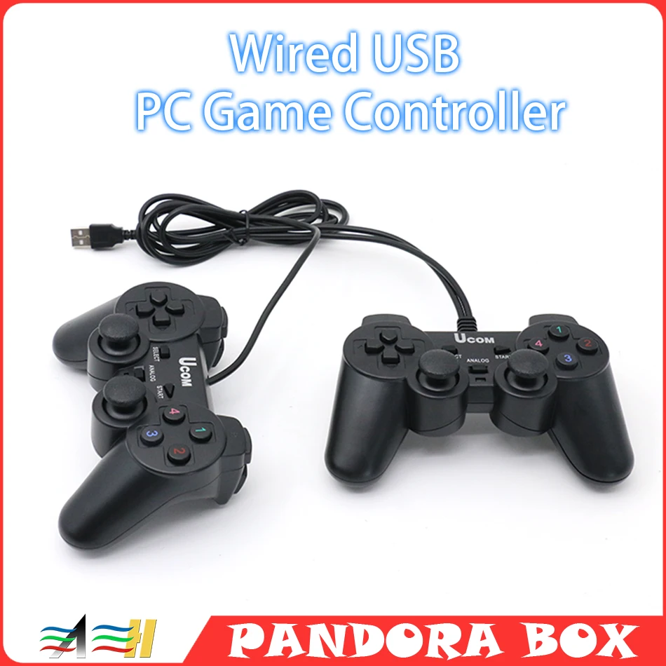 新しい 2 個 USB 接続アーケードゲームパッド遅延なしジョイスティックコントローラパンドラボックススイッチ格闘ゲームパッドアーケードジョイスティック