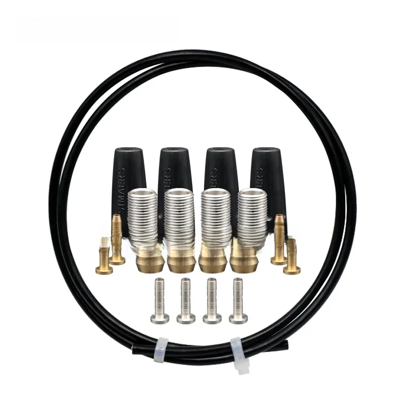 AliExpress riderace 2.5m Bike Hydraulic Disc Brake Oil Tube Bicycle Disc Brake Hose Connector Insert Kit Olive Set BH59 BH90 MTB Brake Hose Kit