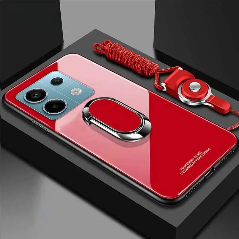 Coque de téléphone en verre trempé, étui arrière rigide Anti-choc pour Xiaomi Redmi Note 13Pro 13 Pro Plus 5G
