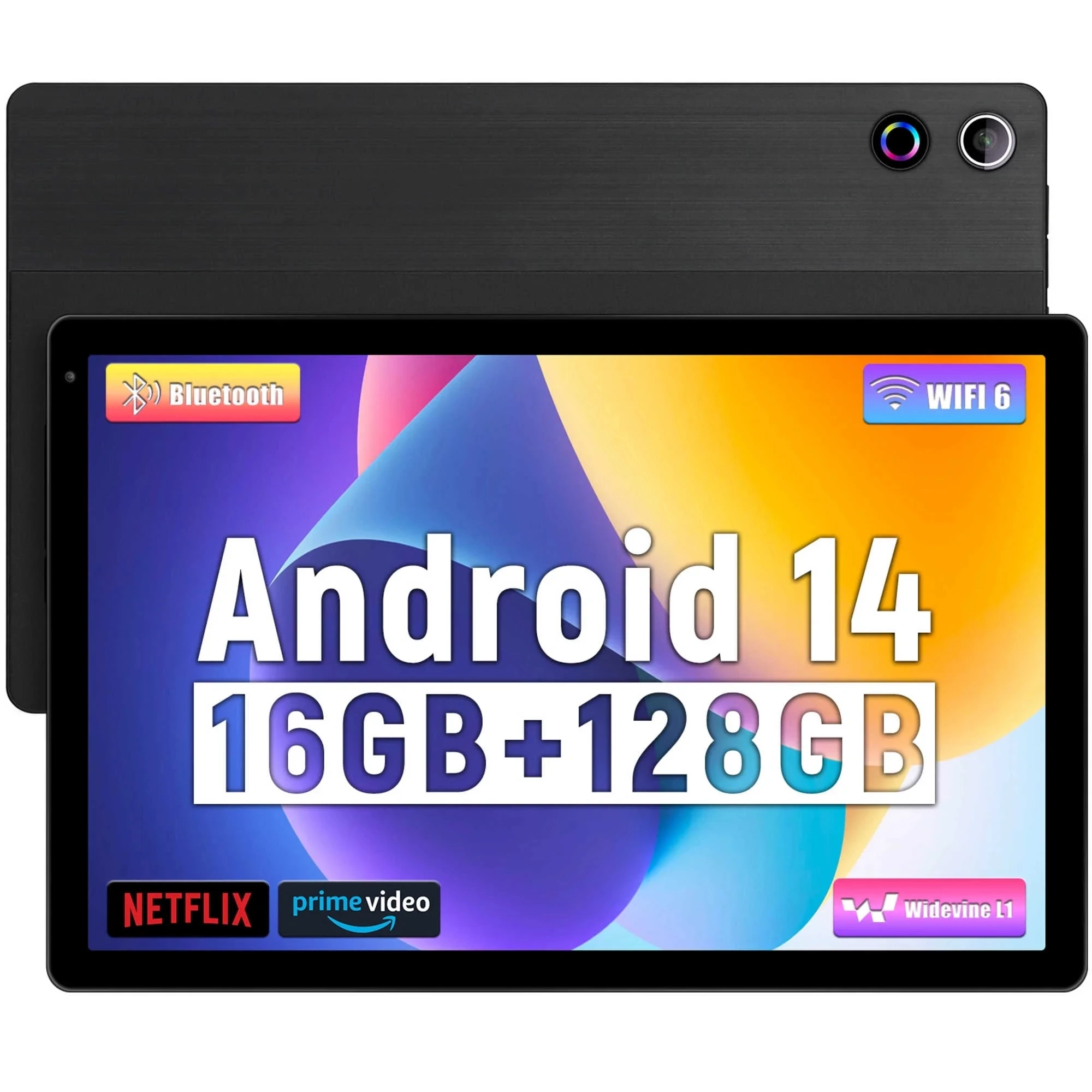 

10-дюймовый планшет Android 14 Планшеты 16 ГБ ОЗУ 128 ГБ ПЗУ 1 ТБ TF-карта Расширяемая восьмиядерная Widevine L1 Face ID Быстрая зарядка Wi-Fi